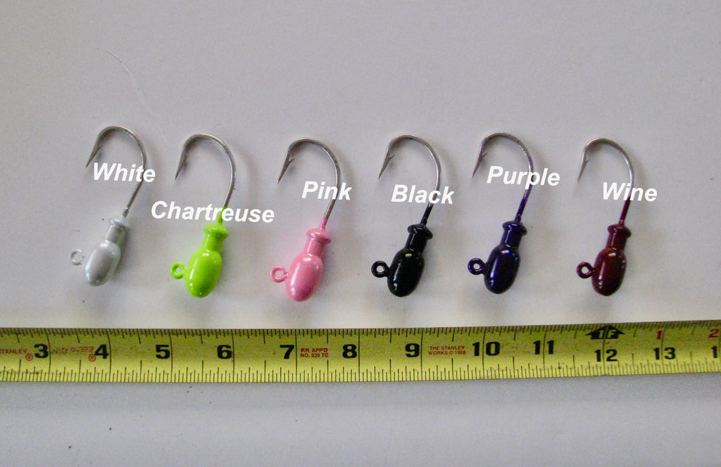 Jetty Caster style jig heads, pre painted